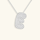 Collier à Initiale Bubble en Acier Inoxydable