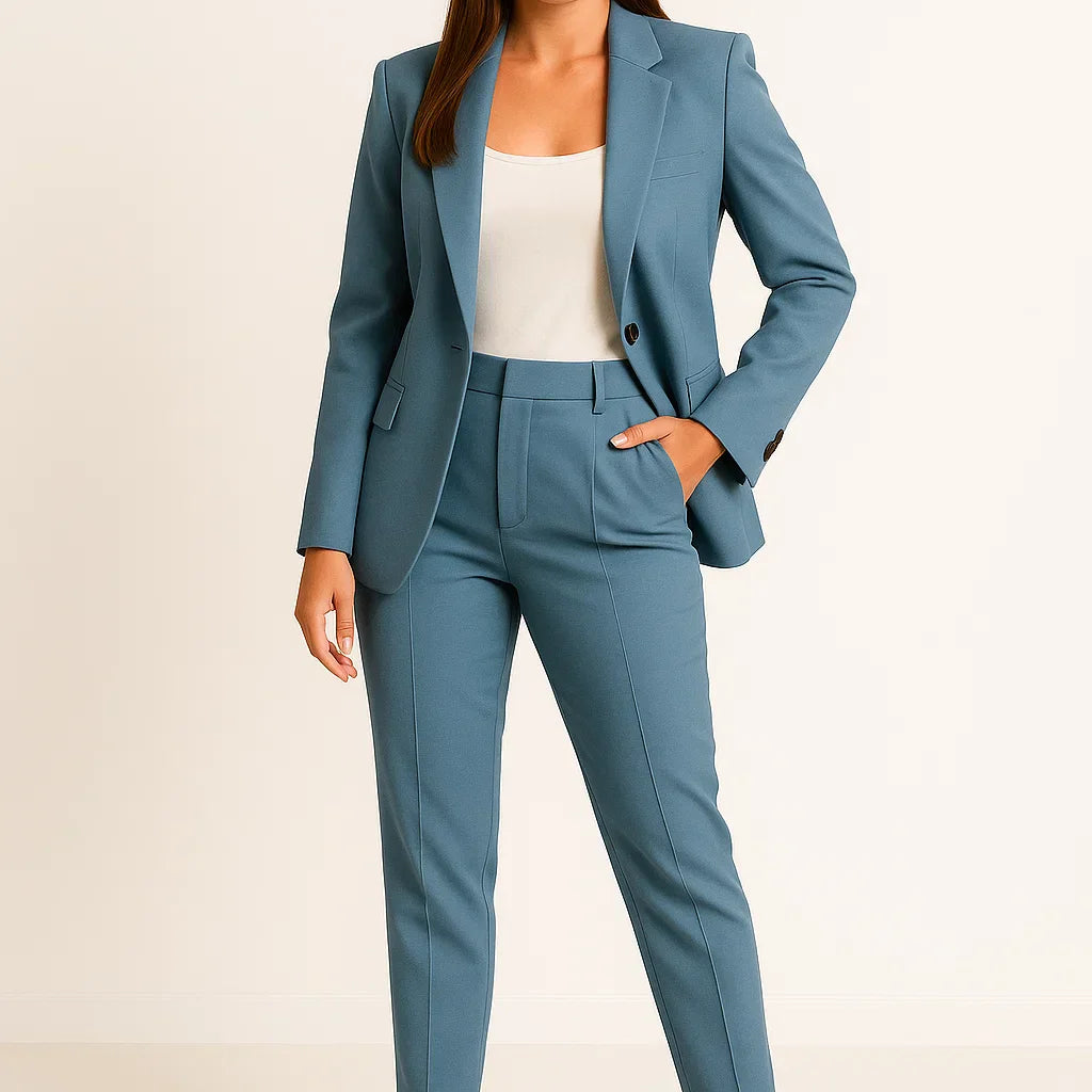 Elegant Jakkesæt Med Slim Fit Moderne Stil