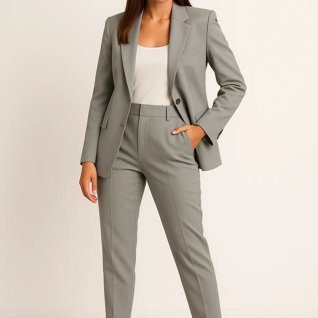 Elegant Jakkesæt Med Slim Fit Moderne Stil