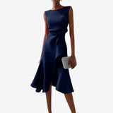Robe Midi Évasée Sans Manches