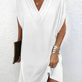 Robe Ample à Col V Croisé