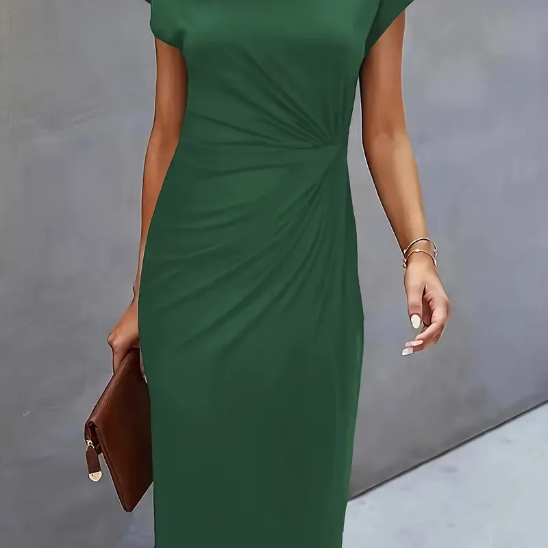 Robe Femme Élégante Ajustée – Robe Midi Chic