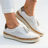 Chaussures femme à enfiler en maille, semelle rembourrée
