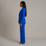 Elegant Jakkesæt Med Blazer Og Bukser Moderne Stil