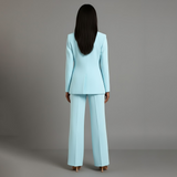 Elegant Jakkesæt Med Blazer Og Bukser Moderne Stil