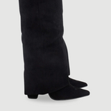Evy | Bottes Élégantes en Suède avec Accents Dorés