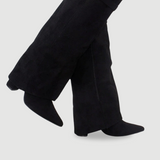 Evy | Bottes Élégantes en Suède avec Accents Dorés