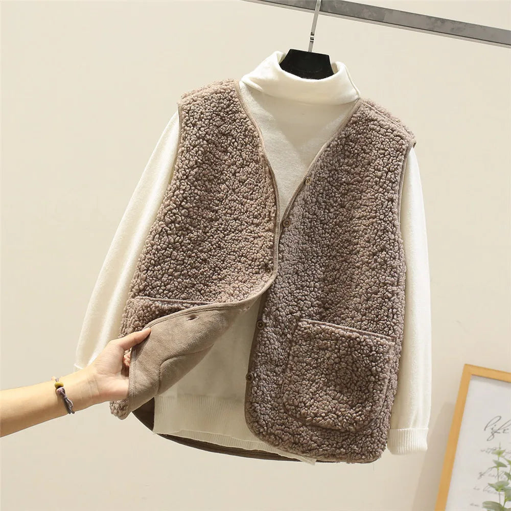 Gilet Sans Manches Femme Polaire – Veste Douce et Confortable