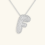 Collier à Initiale Bubble en Acier Inoxydable
