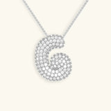 Collier à Initiale Bubble en Acier Inoxydable
