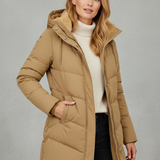 Doudoune Femme Mi-Longue à Capuche – Manteau Hiver Chaud
