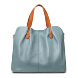 Sac En Cuir Gris Femme