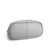 Sac En Cuir Gris Femme