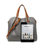Sac En Cuir Gris Femme