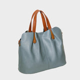 Sac En Cuir Gris Femme