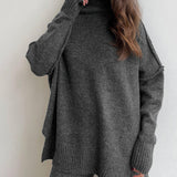 Ensemble Maille Oversize Pull et Pantalon Large Confort Chic