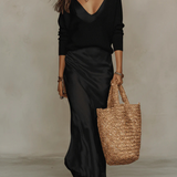 Robe Midi Femme Cache-Cœur Sans Manches