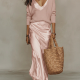 Robe Midi Femme Cache-Cœur Sans Manches