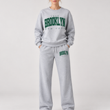 Ensemble de survêtement vintage Brooklyn – Sweatshirt surdimensionné & Joggers à jambes larges