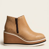 Bottines femme à plateforme et semelle rembourrée