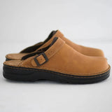 Sabots femme aspect cuir à semelle intérieure rembourrée