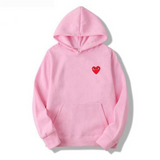 Lola | Sweat à Capuche Femme Motif Cœur & Style Casual