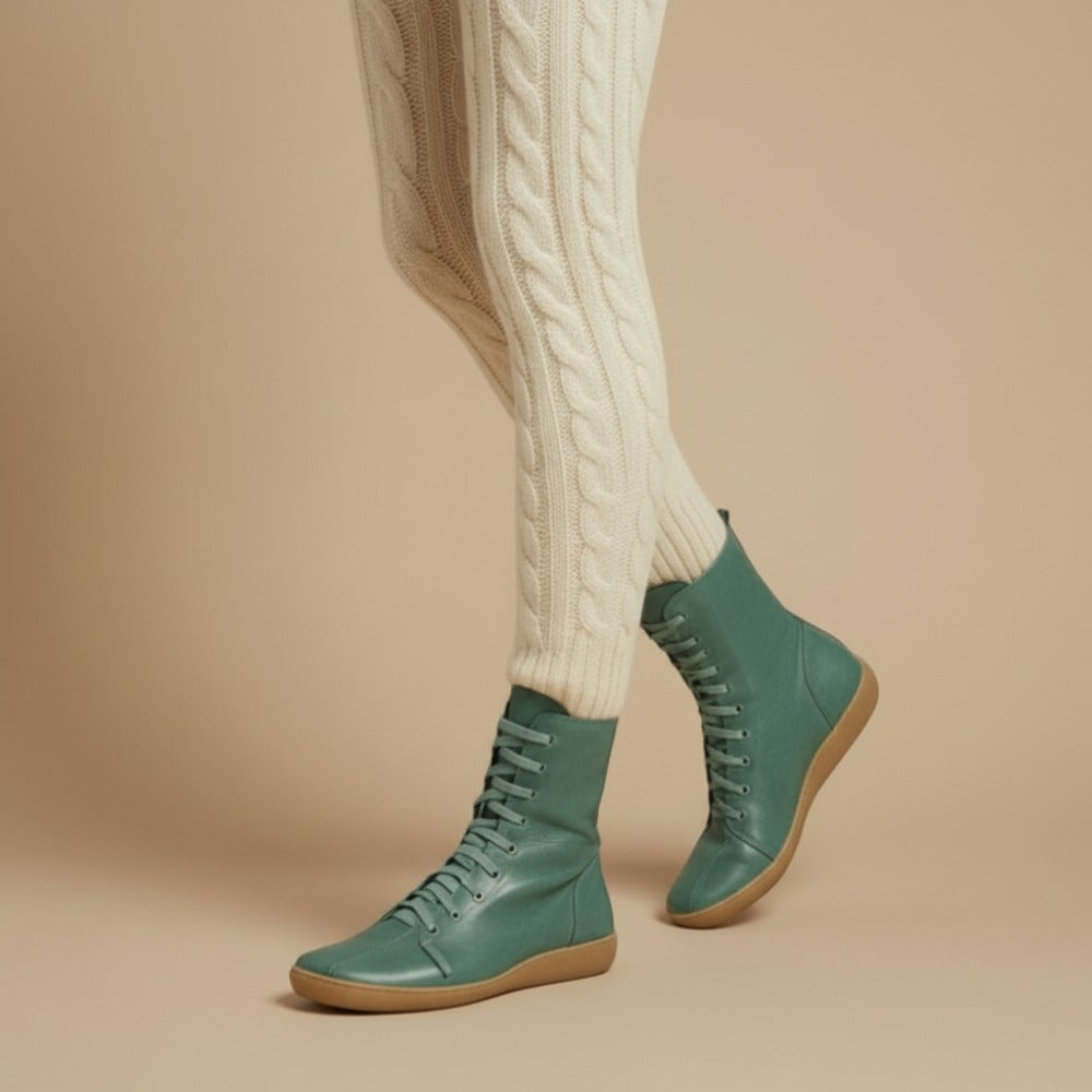 Bottines Lacées Minimalistes Confort Quotidien
