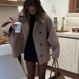Manteau Court Oversize Femme – Veste Chic et Moderne