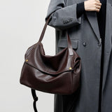 Sac En Cuir Noir Femme Signature