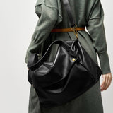 Sac En Cuir Noir Femme Signature