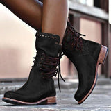 Bottines Vintage à Lacets
