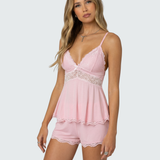 Ensemble Caraco en Dentelle et Short