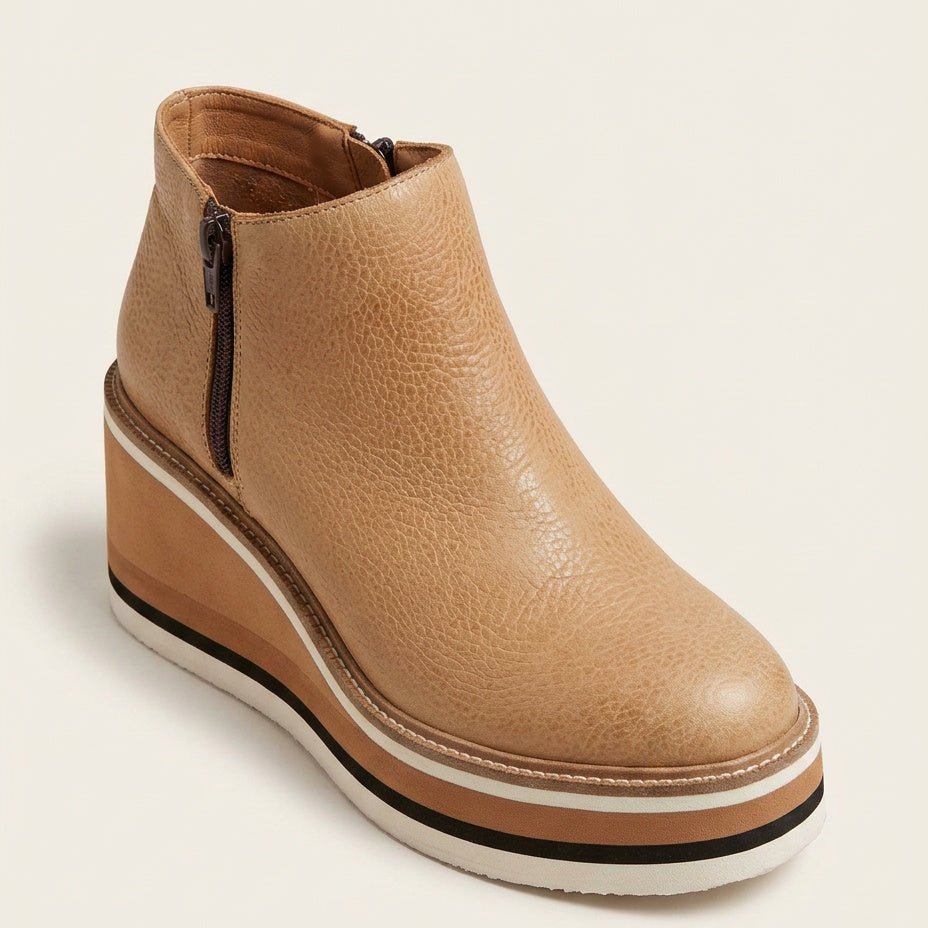 Bottines femme à plateforme et semelle rembourrée