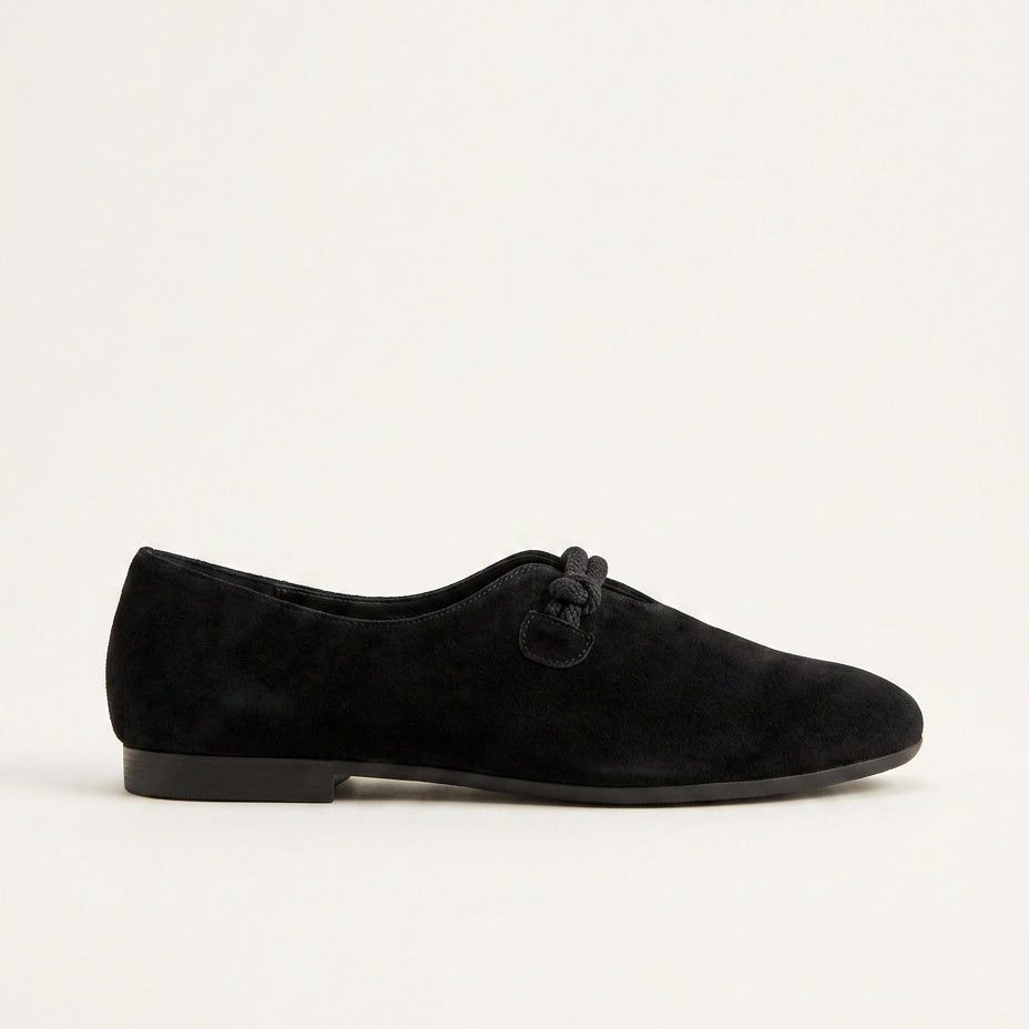 Mocassins femme aspect daim à semelle rembourrée