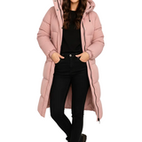 Doudoune Femme Longue Hiver à Capuche Élégante