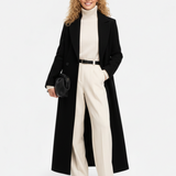 Manteau Femme Long Élégant Style Classique
