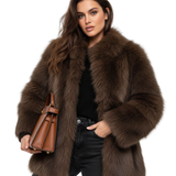 Veste Femme Fausse Fourrure – Manteau Court Luxe et Élégant