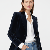 Blazer Femme Velours Élégant – Veste Chic et Structurée