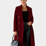 Manteau Femme Long Élégant Style Tailleur