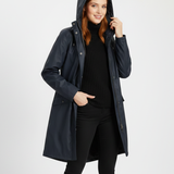 Manteau Femme Mi Long à Capuche Élégant