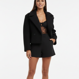 Veste Femme Courte Élégante Style Tailleur