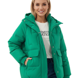 Doudoune Femme Courte Hiver à Capuche