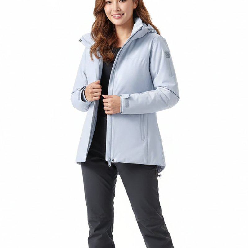 Veste Hiver Capuche Doublure Chaude Confort Quotidien