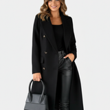 Manteau Femme Long Élégant Style Tailleur