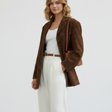 Blazer Oversize Élégant Coupe Décontractée Chic Moderne