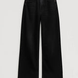Jean Large Taille Haute Coupe Droite Confort Moderne