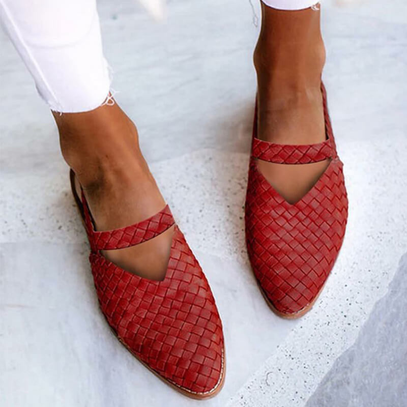 Ballerines Femme Tressées – Chaussures Plates Élégantes