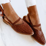 Ballerines Femme Tressées – Chaussures Plates Élégantes