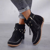 Bottines Bohèmes à Franges Style Western