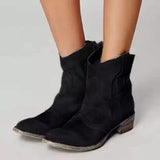 Bottines Western Effet Daim